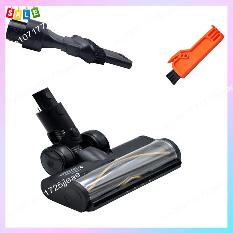 

B66C Scrubber Floor Brush Floor Brush For Dreame R10 R20 R30 Carpet Brush Vacuum Cleaner Accessories Black