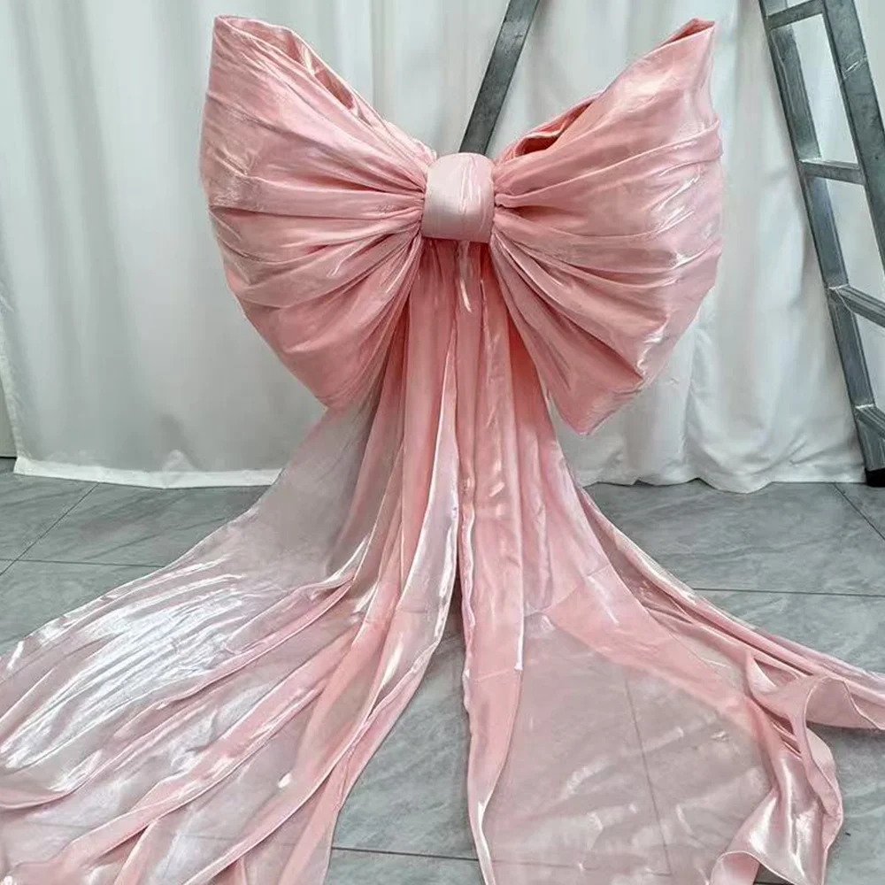Customized Giant Beautiful Bow Decoration Artificial Flower Wedding Decoration Mall Center Display Window Decoration Ornaments
