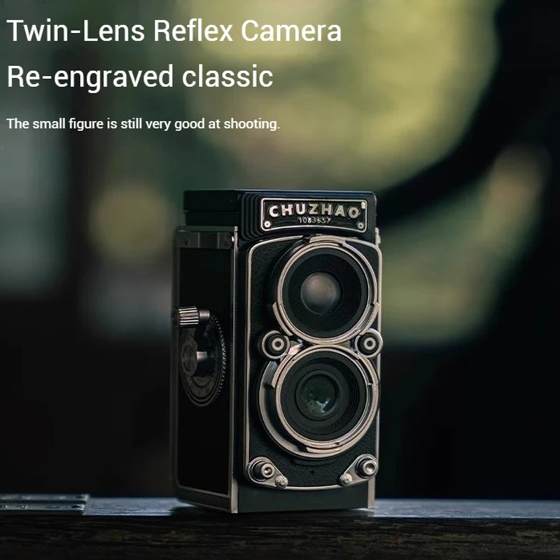 كاميرا فيلم جديدة ذات عدسة مزدوجة لموسم التخرج كرنك يدوي لتبادل العلوم الرجعية كاميرا هدية فيديو للطلاب محمولة مدمجة