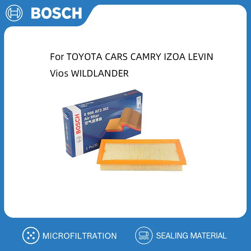 BOSCH Air Filter For TOYOTA CARS CAMRY IZOA LEVIN Vios WILDLANDER Replacement Auto Accessories 17801F0040