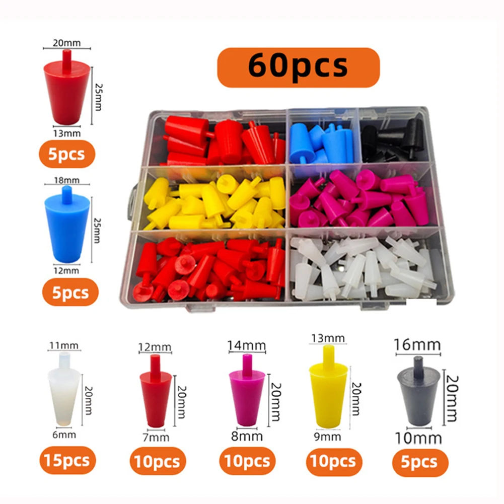 Assortment Kit Powder Coating Silicone Cone Plugs High Quality Silica Gel Silicone Different S Machinery Workshops