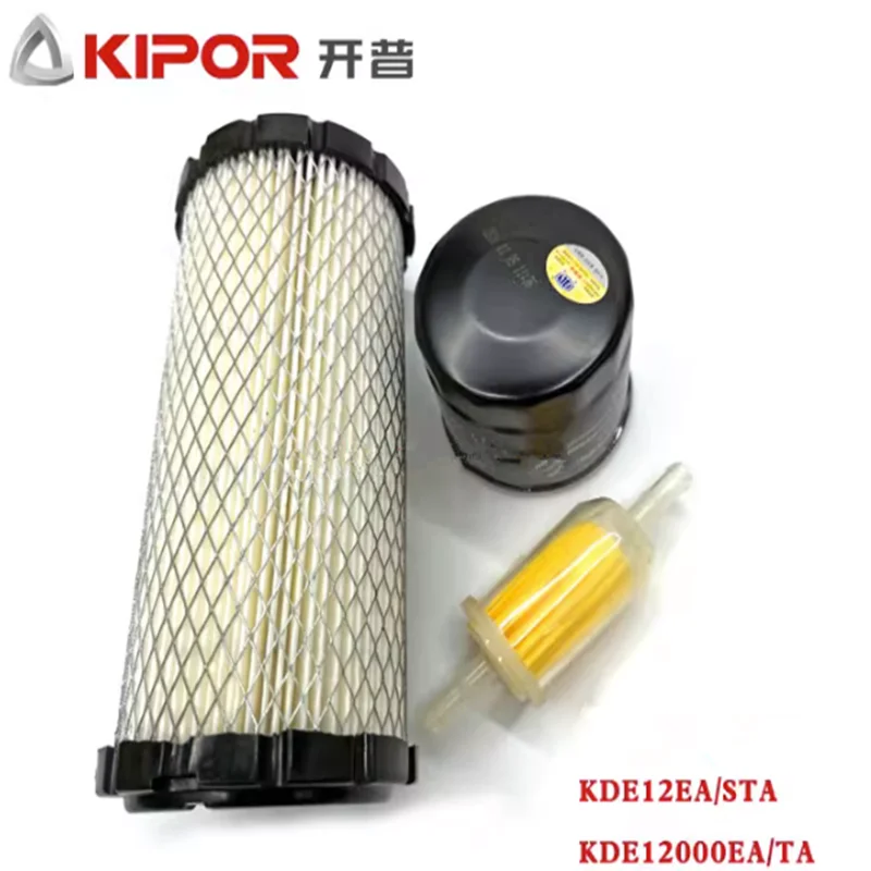 KIPOR GENERATOR PARTS KDE12STA3 KDE12EA3 KDE12000EA KM2V86 KM2V80 AIR FILTER OIL FILTER FUEL FILTER