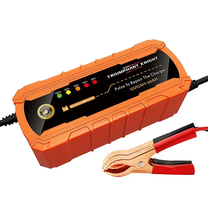 Battery Charger Automotive Fast Charging Smart Charger 12V Lead Acid Battery Charger Auto Battery Charger Pulse Repair Battery