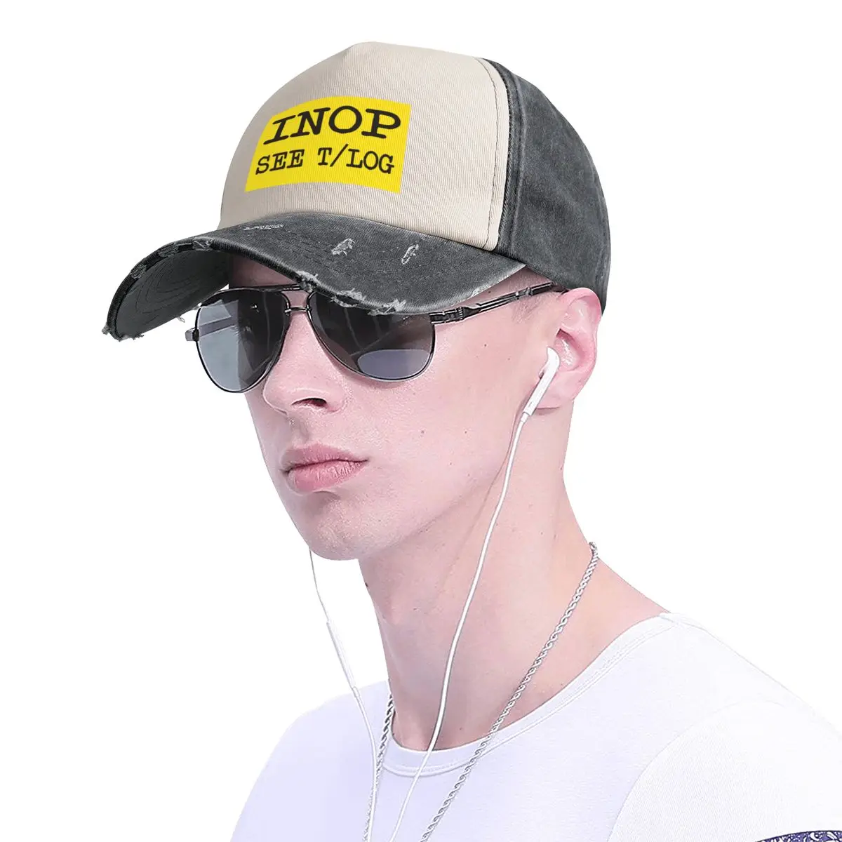 Inop See Technical Log Airplane Inoperative Sign Humor Saying Baseball Cap New In The Hat Luxury Brand Golf Wear Men Women's