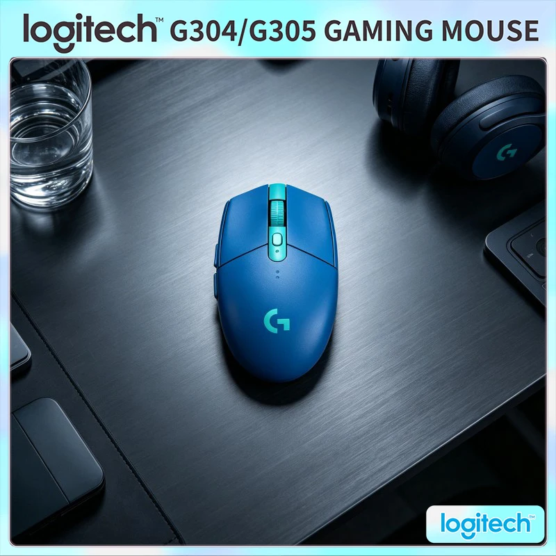 Logitech G304 Wireless Gaming Mouse LIGHTSPEED Tech 12000 DPI HERO Sensor 1ms Response 9-Month Battery Creative Stable Users
