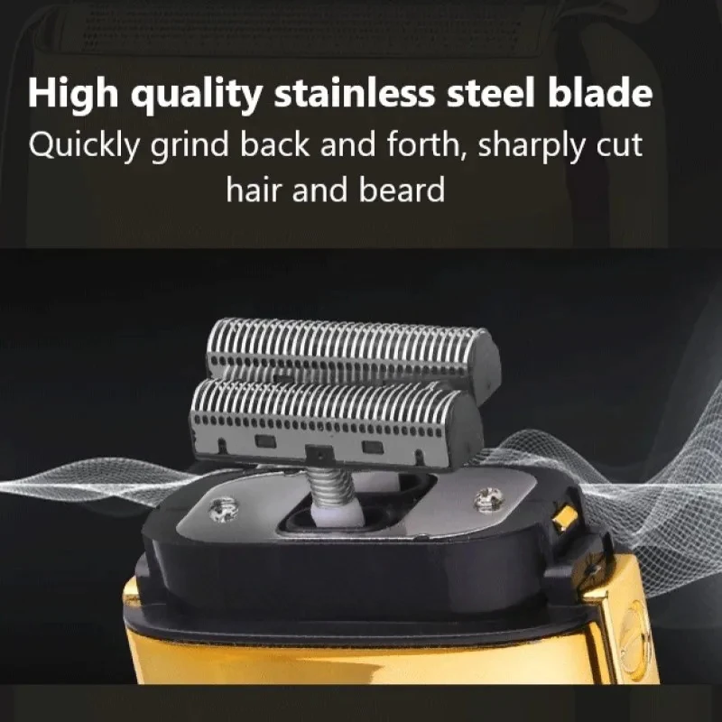ماكينة حلاقة كهربائية قابلة لإعادة الشحن بغطاء معدني KM-TX3 للرجال ماكينة حلاقة كهربائية لشعر اللحية ماكينة حلاقة برأس أصلع احترافية
