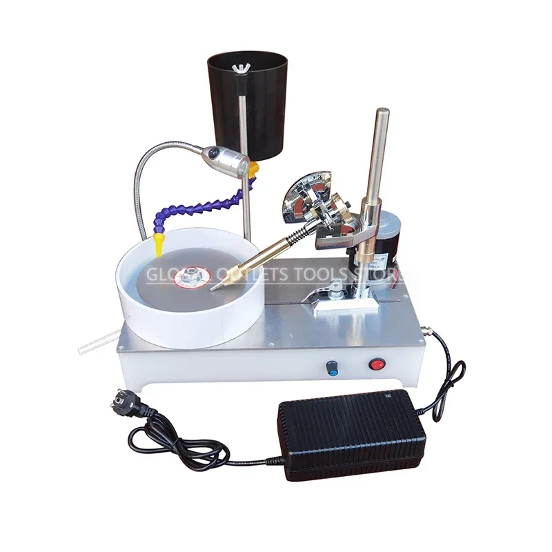 Gemstone Grinding Faceting Machine Faceted Gem Polishing Machine Jewelry Polisher Flat Grinder Lapidary Machine 2800RPM/120W