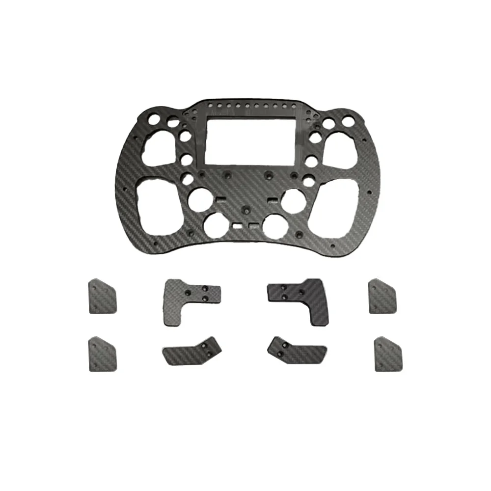 Piezas de volante de fibra de carbono personalizadas Servicios de placa de corte CNC de fibra de carbono personalizados