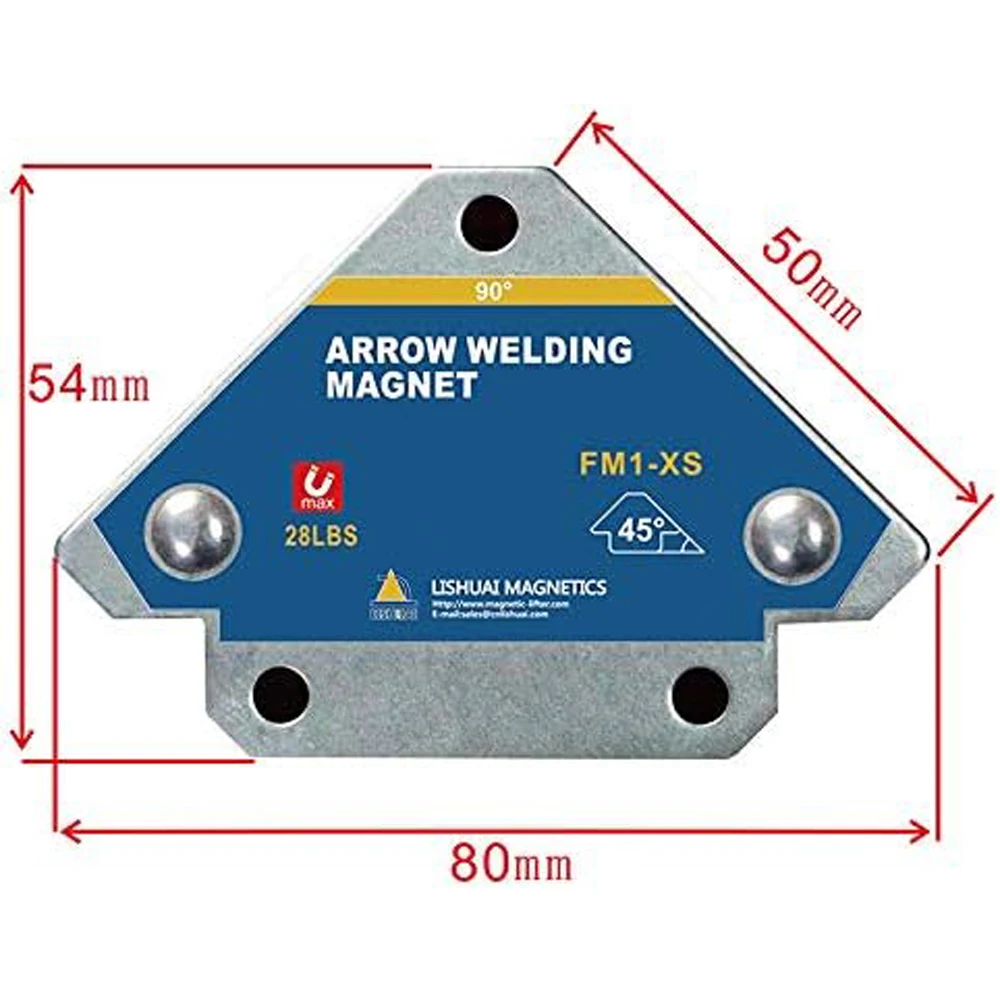 2 stücke 12,5 KG Magnetische Schweißen Halter Winkel Solder Pfeil Magnet Schweiß Fixer Stellungs Ferrit Halten Hilfs Locator Werkzeuge – Detail 3