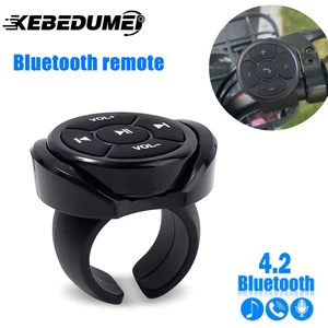 Media Wireless Bluetooth Button Remote Controler Car Motorcycle Bike Dirección Música MP3 Play para iOS Android Teléfono Tableta 12 mejores ventas de control de volumen de volumen de volumen de volumen de la voluntad de Bluetooth - №8