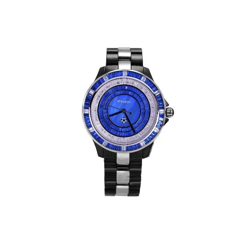 Mbappe STARS Series Quartz Watch for Men and Women, Mineral Glass Dial, Plastic Case and Steel Bezel, Fashionable Gift