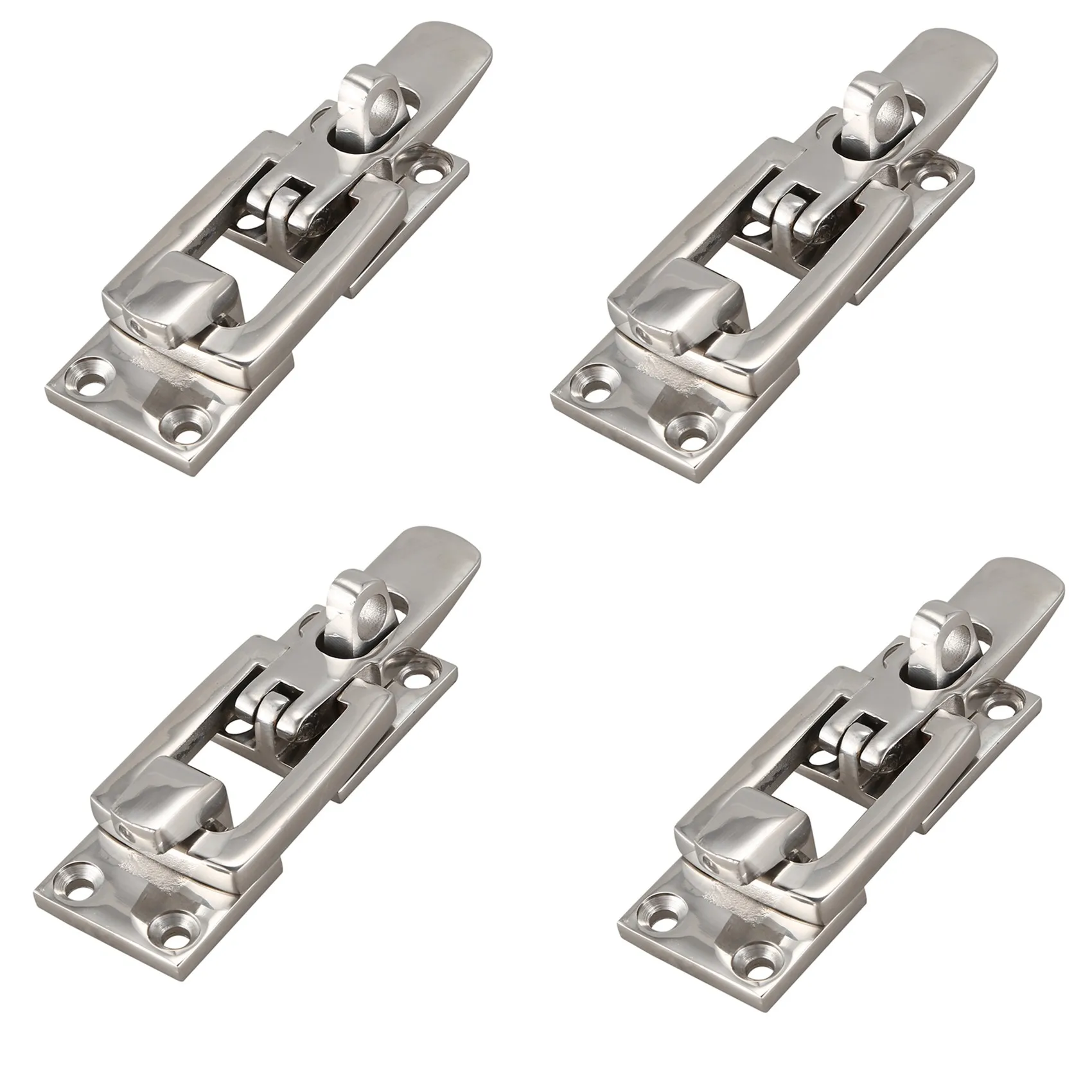 4X 316 Stainless Steel Marine Boat Door Lock Latch Catch Anti-Rattle Fastener Clamp 70mm Marine Hardware