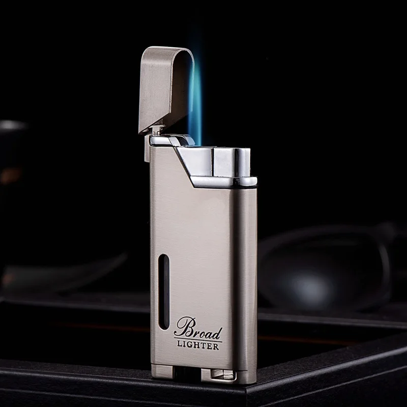 

High-grade Metal Windproof Direct Flush Video Window Lighter Business Style Men's Gift Lighter Weed Smoking Accessories