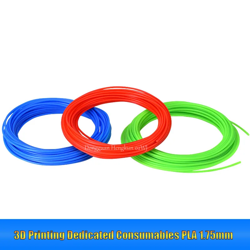 10m PLA Filament Diameter 1.75 3D Printing Consumables 24Colors Colorless Odorless Safe Consumables Suitable for 3D Printing Pen