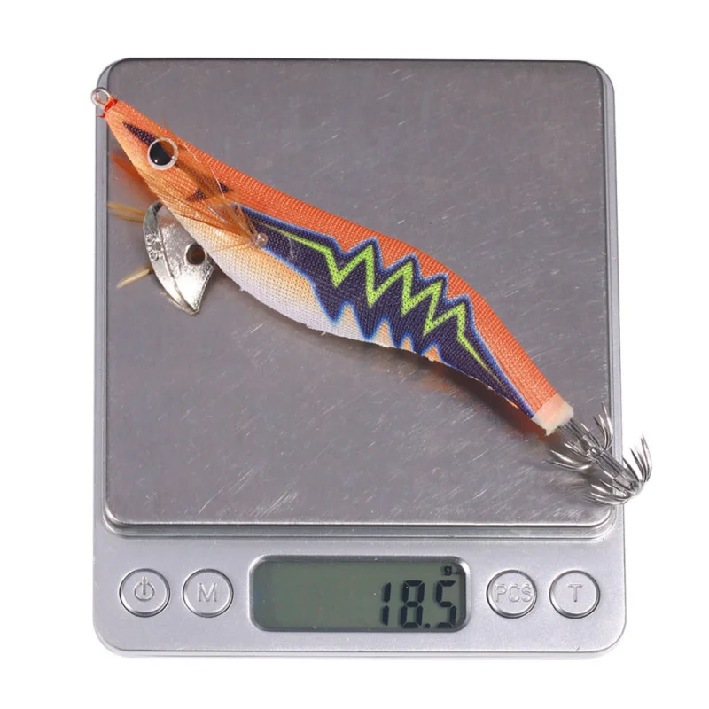 2.5-3.0-3.5No.UVLuminous محاكاة الروبيان جديد بيونيك وهمية الطعم مجموعة خشبية الروبيان الحبار هوك إغراء الطعم الصيد البحري المياه العذبة Un #4