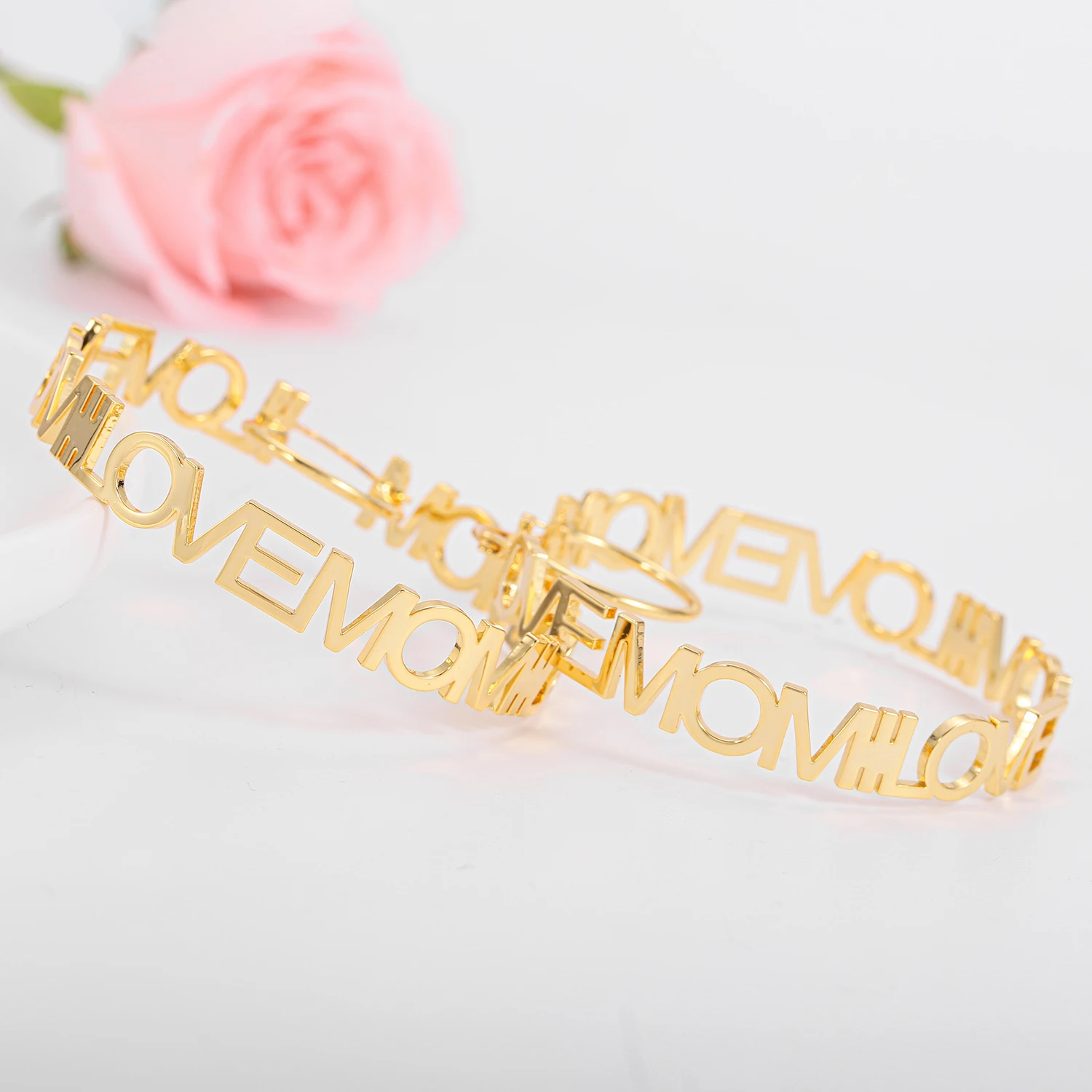 Custom Earrings With Name Personalized Earrings For Women Hoop Name Earrings Gold Stainless Steel Jewelry Custom Christmas Gift