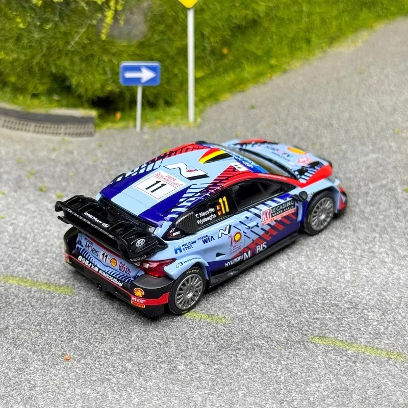 مقياس صغير 1/64 هيونداي I20 N Rally1 لعبة معدنيّة لسيارة دييكاست نموذج معدني هدايا