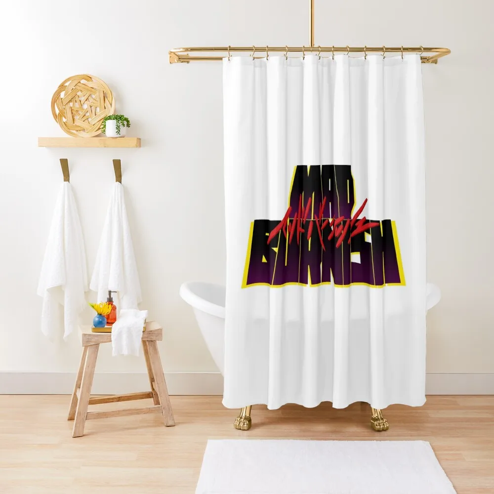 

Mad Burnish logo Shower Curtain Bathroom Showers Set For Bathroom Modern Accessory Bathrooms Bathroom For Shower Curtain