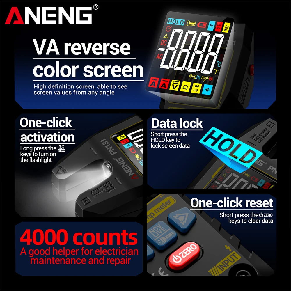 ANENG PN131 Pinza Amperometric - Power Tools Software recensione e prezzo