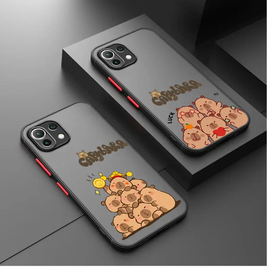 Casing Ponsel untuk Xiaomi Mi 11 Lite 11T 12X 12T 11T Pro Sampul Lembut Caypabara Bahagia Lucu