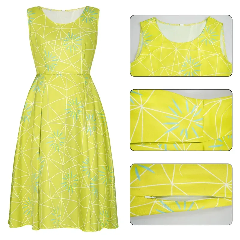 L2025l فيلم جديد الفرح الاشمئزاز تأثيري حلي للنساء فستان هالوين زي الفرح الاشمئزاز ملابس للفتيات النساء لعب الأدوار