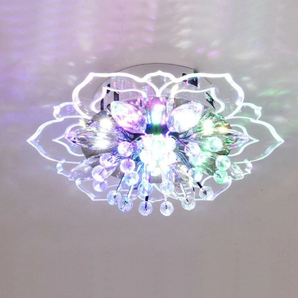 Modern Chandelier LED Crystal Ceiling Pendant Lamp for Living Room Bedroom Chandelier Kitchen Decoration Light