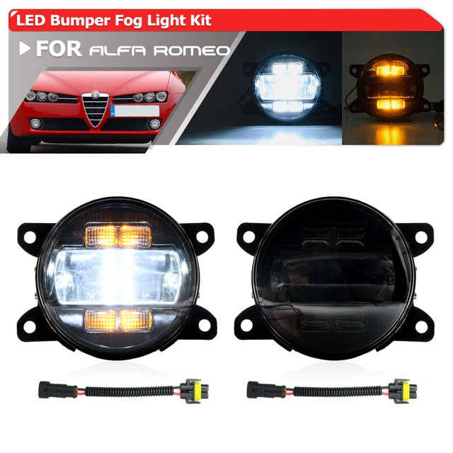 Smoked For Alfa Romeo 159 Brera Spider Giulia 3-in-1 Front LED Daytime  Running Lights Fog Lamps DRLs Turn Signal Blinkers - AliExpress