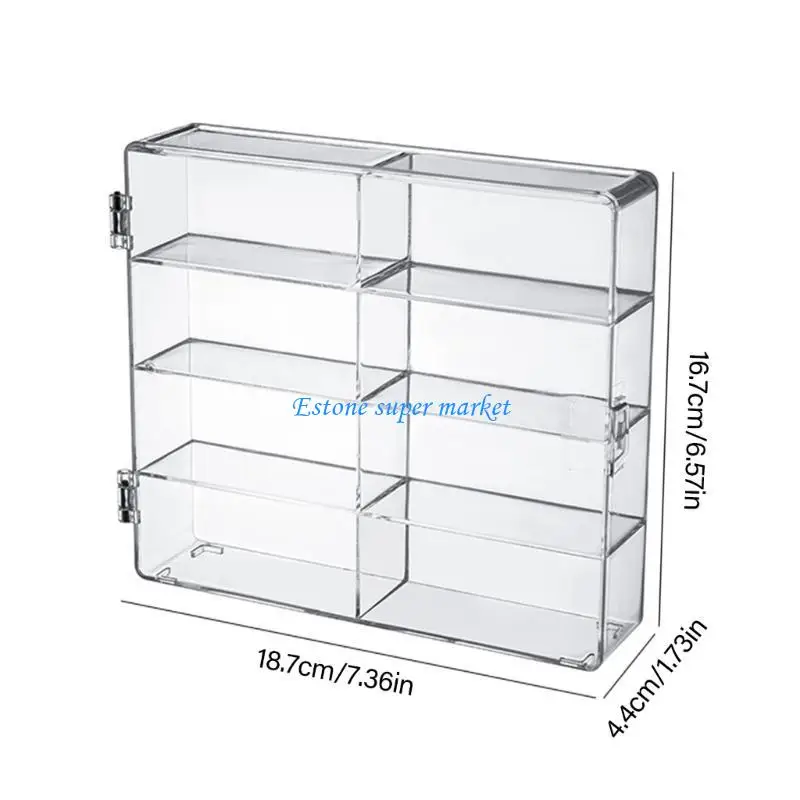 090B Duidelijke acrylweergave met 8 compartimenten voor het verzamelen speelgoedauto's en ambachten