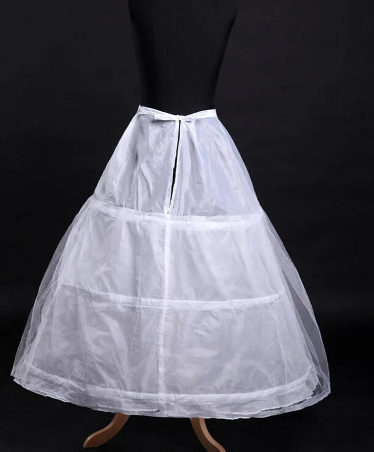 3 Hoop Bridal Gown Dress Petticoat for Bride Underskirt Crinoline Best Chioce Wedding Accessory