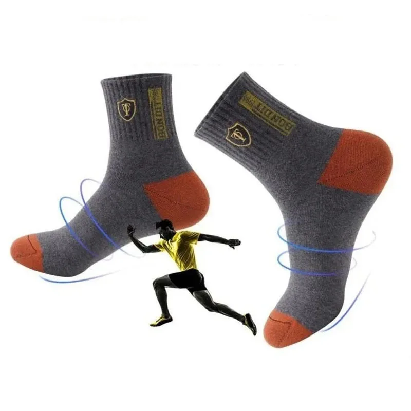 Calcetines deportivos de verano para hombre, medias cómodas y transpirables, absorbentes de sudor, para baloncesto, talla grande, 5 EUR43-47