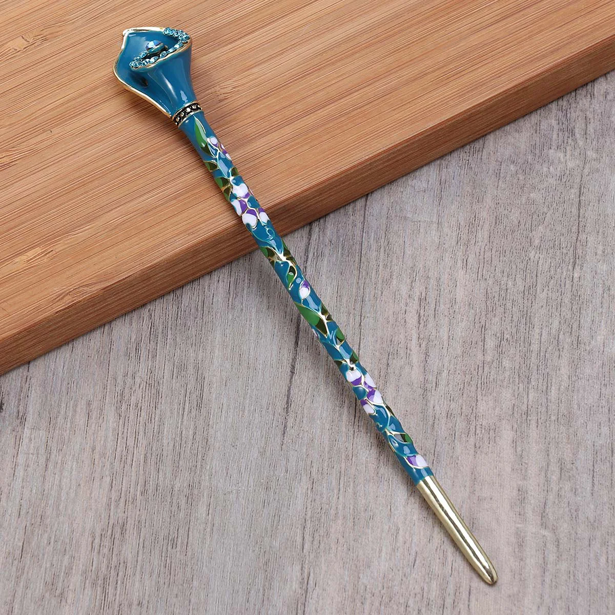 Vintage Colored Drawing Hair Chopsticks Hair Decor Hairpin Hair Clip Hair Stick (Multi Color) women hairpin