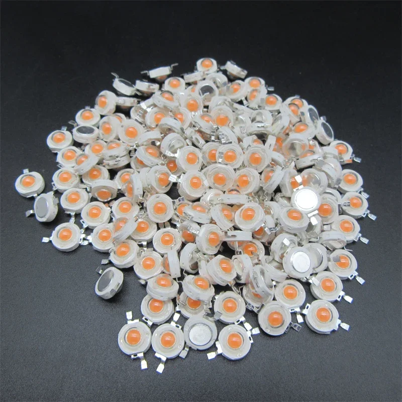 100Pcs LED COB หลอดไฟ1W 3W Mini หลอดไฟ LED Diode SMD สีแดงสีเขียวสีน้ำเงิน RGB 440 660nm สำหรับ DIY ไฟ LED อัตโนมัติ Spotlight Downlight