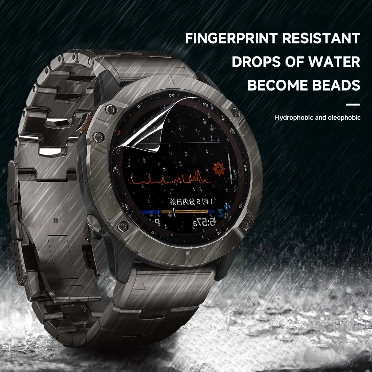 Hydrogel Protective Film Compatible for Garmin Fenix 7 7X 7S Pro Fenix 6 6X 6S Pro Fenix 5 5X 5S Plus Watch Screen Protector