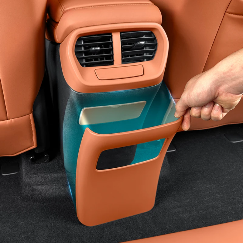 

For BYD Sea Lion 07 EV 2024 2025 Rear Armrest Box Anti Kick Frame Back Air Vent Protection Cover ABS Interior Decor Accessories