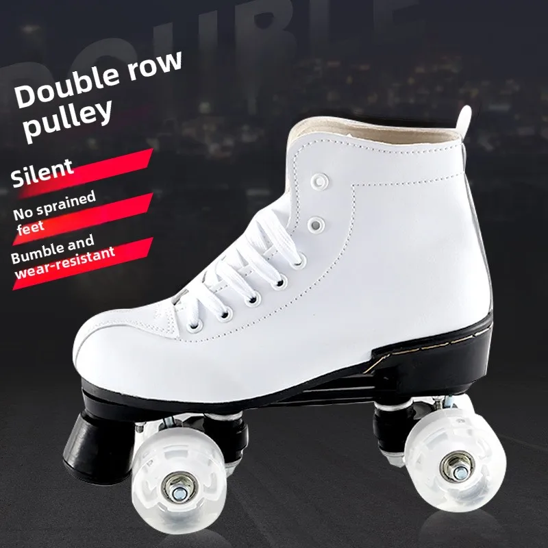 double-row-roller-skates-white-inline-skates-men-and-women-roller-skates-four-wheel-skates-flashing-shoes