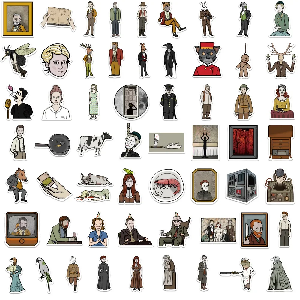 10/60Pcs Decoding Popular Games Rusty Lake Graffiti Stickers for DIY Suitcase Water Bottle Phone Laptop Guitar Car Skateboard