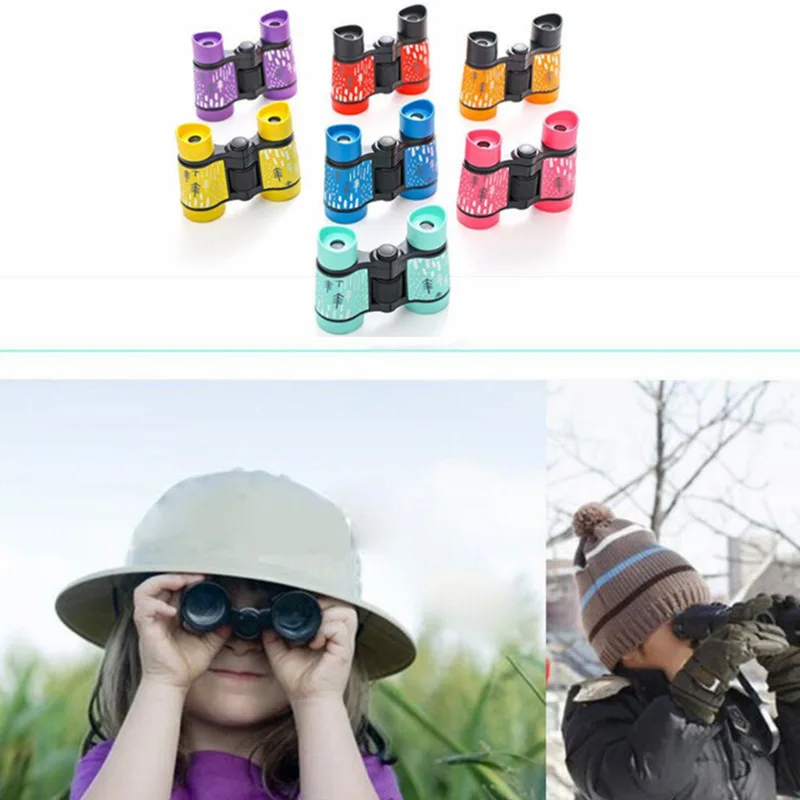 Professional 11.2x4x9cm Kids Binocular Telescope Children Educational Learning Telescope Bird Watching Folding Optics Telescope