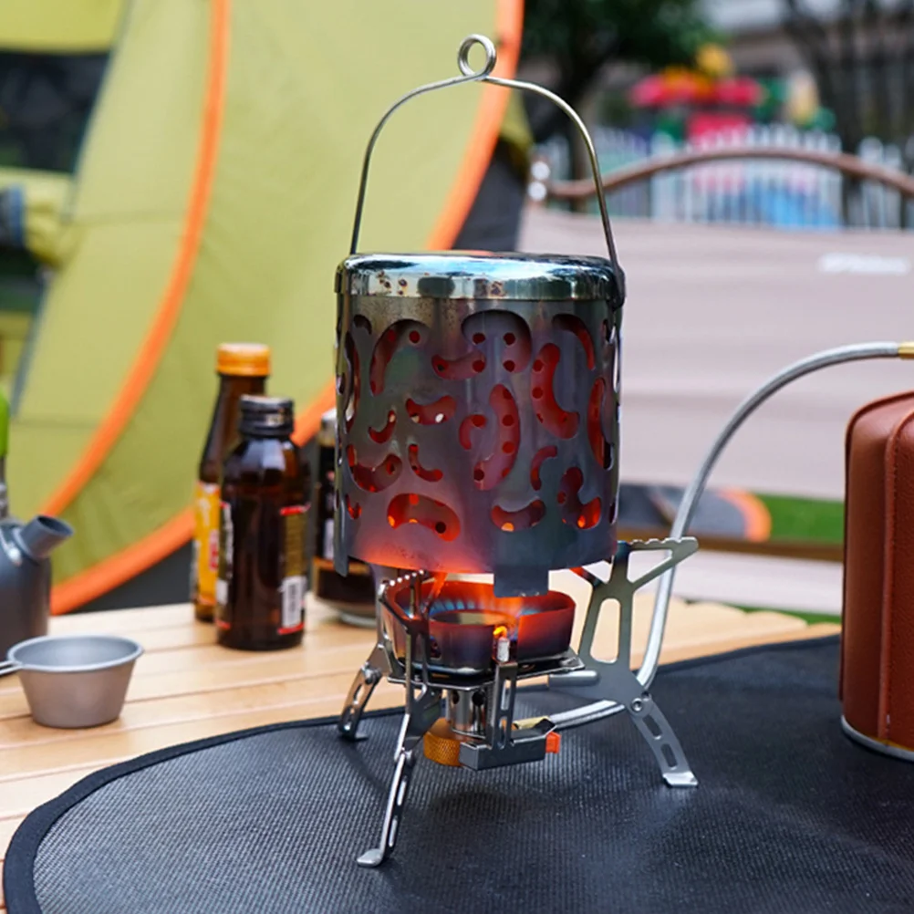 

1Pcs Outdoor Heating Stove Cover Stainless Steel Portable Camping Stove Heater Practical Warm Equipment Cover Infrared Radiation