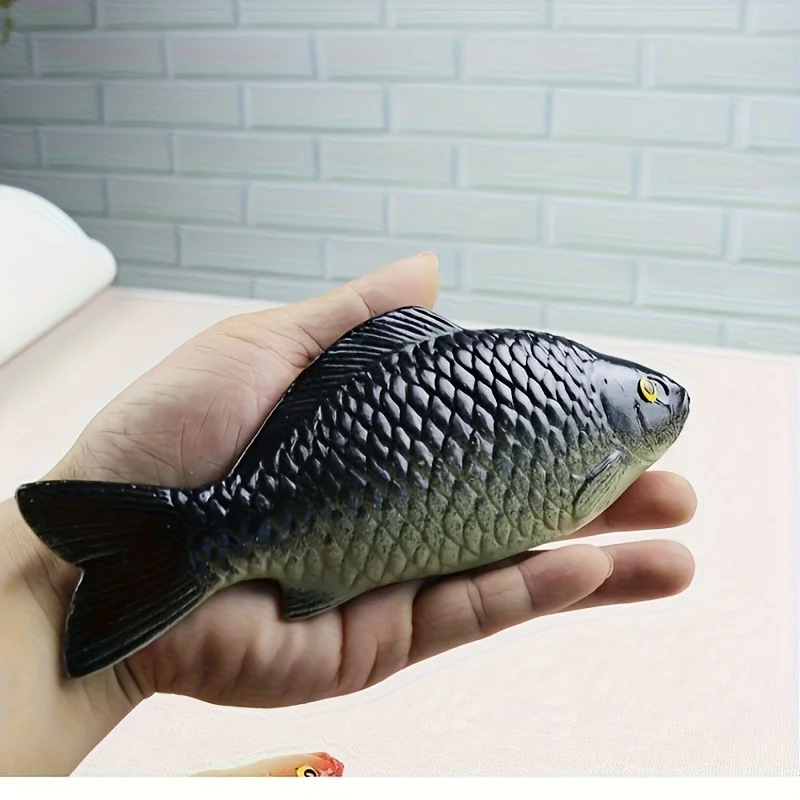 1pc Artificial Fish Red Black Ornaments Creative Fake Fish Model for Home Decor Photography Props Party Festival Decoration Tool