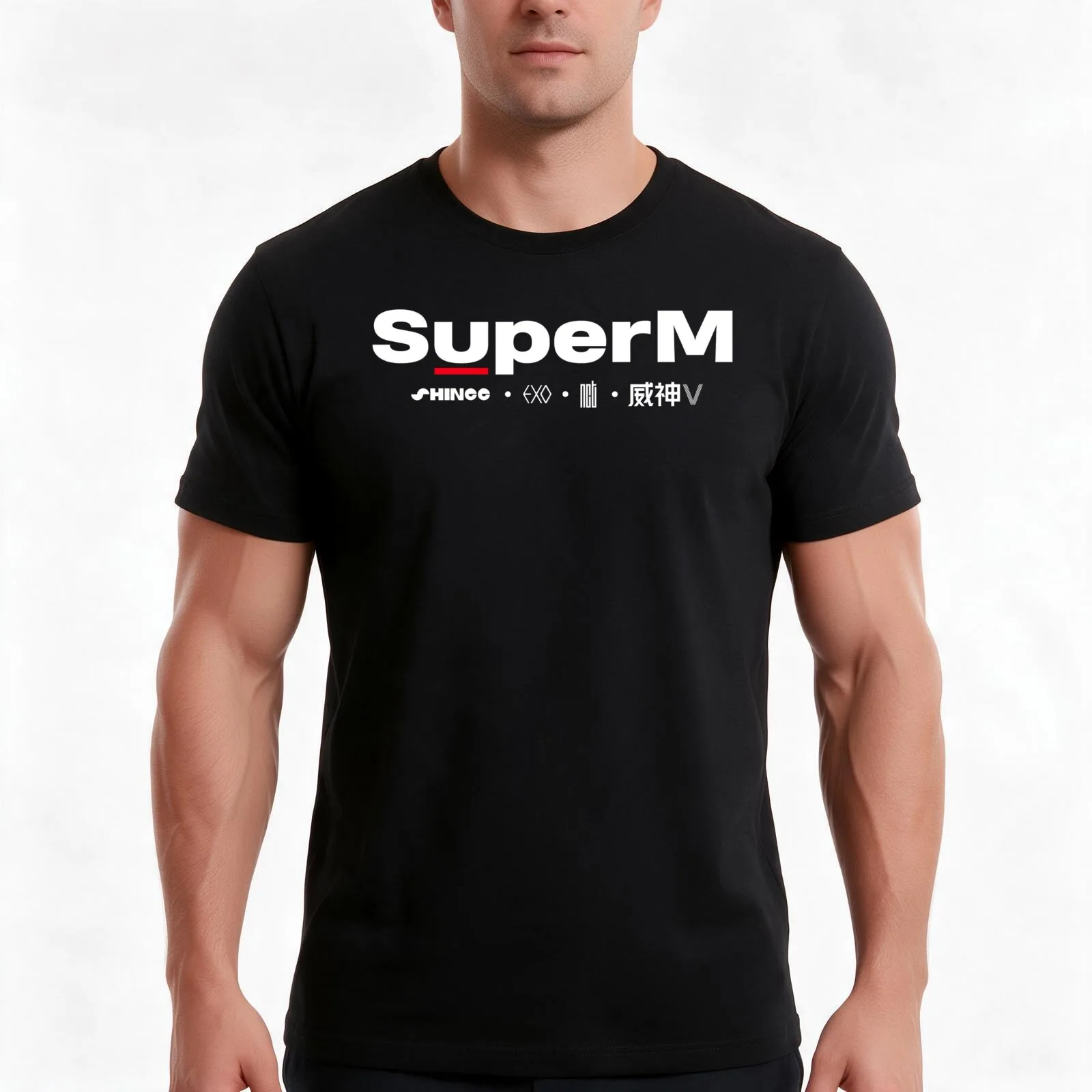 SuperM - We Are The Future T-Shirt, Summer Casual Cotton Tee, Oversized Streetwear Tops, Vintage Graphic Print, Unisex Men Women