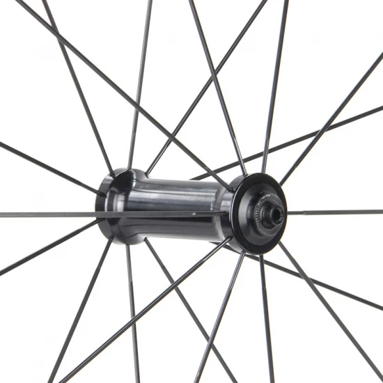 700C 45mm Tubeless Carbon Wheels, 24-hole UD matte carbon rim, 350 hub durable lightweight road bicycle upgrade parts