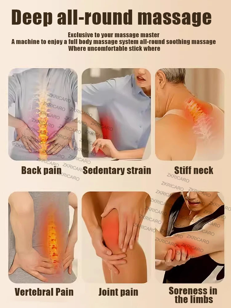 Inteligentny masażer, wielofunkcyjny ulga w bólu pleców, ramion i szyi