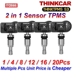 THINKCAR S3 2in1 Sensor TPMS 315MHz 433MHz S 3 Universal Sensor Automotive Mechanical Workshop Tools TPMS Program S 3 Sensor