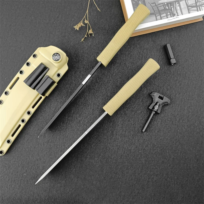 Scout Samurai sword Outdoor Sword Tactical Hunting Hiking Camping Survival Rescue multi-purpose EDC portable straight sword