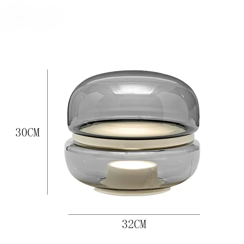 Nordic Simple Glass Table Lamp Modern Luxury Originality Design Bedroom Table Lamp Acrylic Indoor Lighting Lampu Meja FYTL