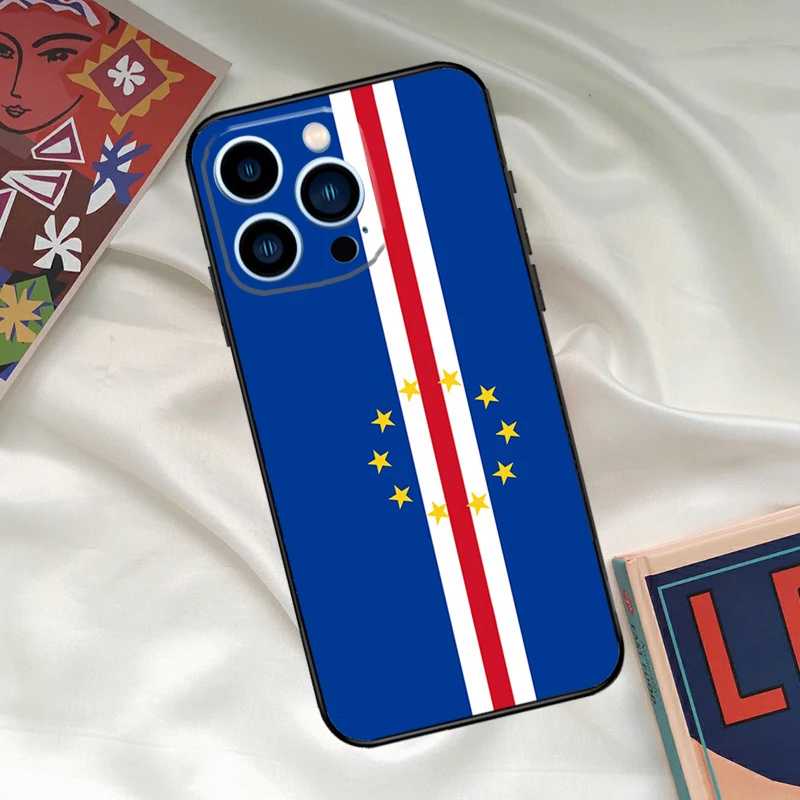 كيب فيردي العلم معطف الأسلحة جراب هاتف آيفون 16 14 13 12 11 15 17 برو ماكس 15 16 زائد 13 Mini 16e 17 الهواء فوندا غطاء #5