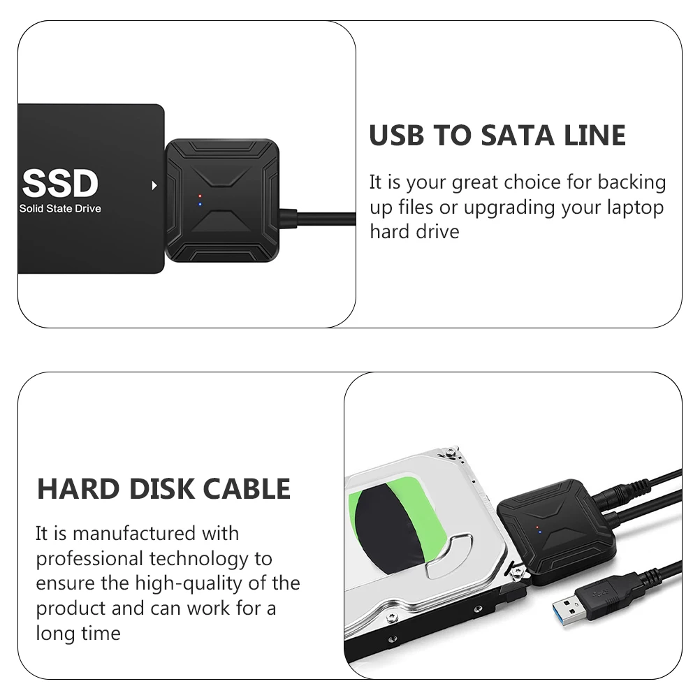 

Usb 30 To Sata Data Line 35 Inch 25 Inch Hard Disk Converter 5Gbps Transfer Rate For Computer Laptop Storage Upgrade