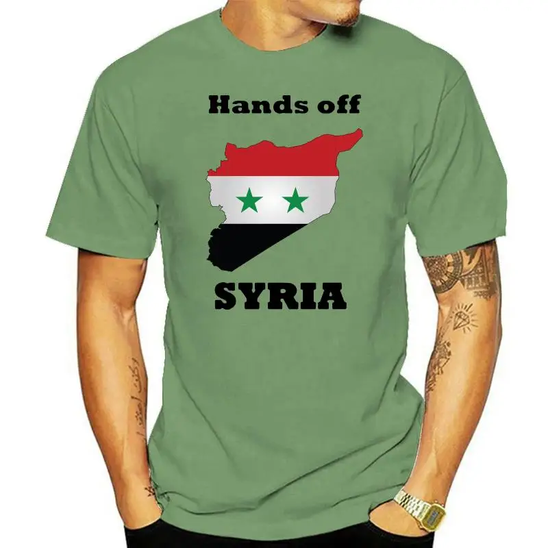 Hands fuori Syria Siria Pace No Guerra contro la Assad T-Shirt Tutte le Taglie