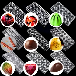 1Pcs Chocolate Mold Polycarbonate Chocolate Bonbons Candy Bar Confectionery Baking Pastry Tools Bakery Kitchen Utensils