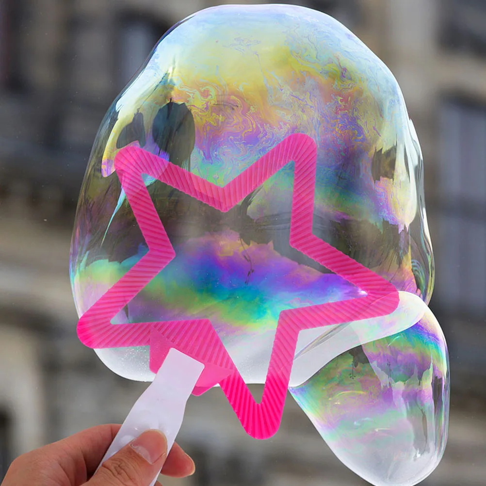 Juego de varitas de burbujas de 4 Uds., fabricantes de burbujas grandes y coloridos, regalo de fiesta al aire libre, diversión para niños y familia, fabricante de burbujas, recuerdos de fiesta